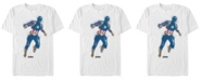 Fifth Sun Marvel Men's Avengers Endgame Watercolor Painted Captain America Short Sleeve T-Shirt